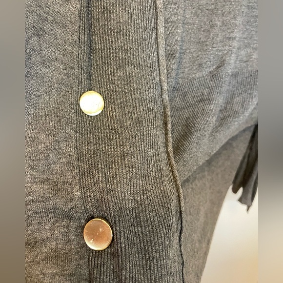 See by Chole Gray two in one classic light weight Silk sweater/cardigan S-M $430 - Picture 4 of 7